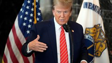 Donald Trump på et valgarrangement i Washington, D.C. onsdag.