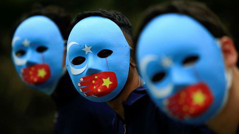 Demonstranter i Indonesia tidligere i år ønsket boikott av OL, i protest mot behandlingen av uighurene.