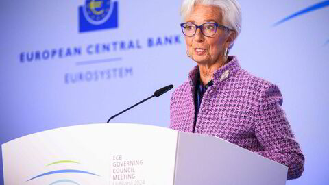 ECB-sjef Christine Lagarde.