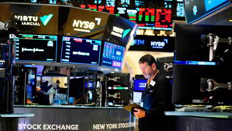 22. rekordnotering for Dow Jones-indeksen her på New York Stock Exchange (Nyse).