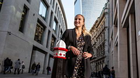 Alexandra Haudemann-Andersen avbildet i City of London i 2019, like før hun flyttet hjem til Norge. Hun har flere ganger sagt at hun vil ha flere opphold i utlandet.