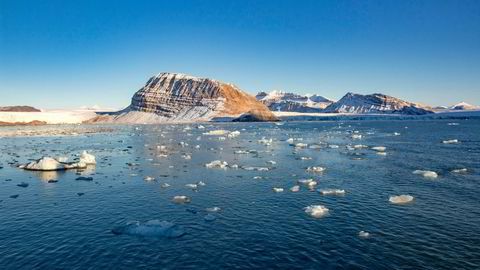 Kva slags grunnar har folk for å vere skeptiske til klimapolitikk, spør artikkelforfattaren. På biletet sjåast smeltande is frå isbrear som kalver ut i Kongsfjorden ved Ny-Ålesund på Svalbard.