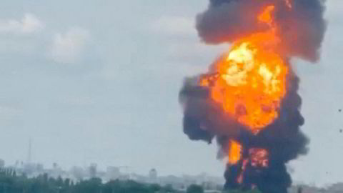 Et oljelager i Voronezh-regionen i Russland har gått i luften.