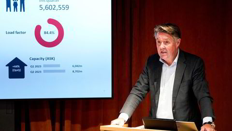 Norwegian-sjef Geir Karlsen er utålmodig etter å betale utbytte, og setter til side en del av overskuddet fra 2022.