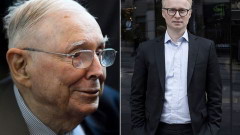 Charlie Munger er en av Roger Berntsens store forbilder. Onsdag døde han på et sykehus i California: – Det var en trist dag, sier Berntsen.