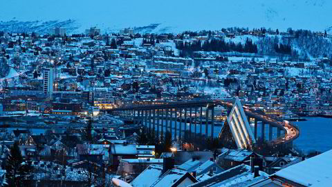 Store deler av Nord-Norge vil rammes ved problemer med fiber- og telenettet i Trondheim, skriver artikkelforfatteren. Her: Tromsø.