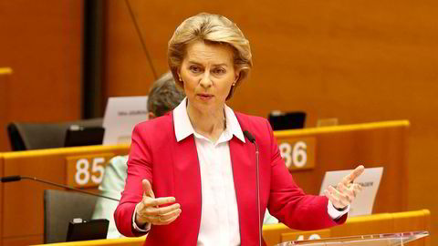 Europakommisjonen og president Ursula von der Leyen vil ikke ha makspris på gass.