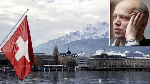 Forslaget til utflyttingsskatt kan gi flere reiser til Sveits enn returer til Norge, skriver Mathilde Fasting. Luzern i Sveits, finansminister Trygve Slagsvold Vedum innfelt.