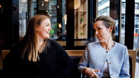 Uttalelsene fra Høyres nestleder Tina Bru (til venstre) og stortingsrepresentant Linda Hofstad Helleland i DN 2. mai er potensielt ødeleggende for Norges renommé, norsk økonomi og norske arbeidsplasser, ifølge Trygve Slagsvold Vedum.