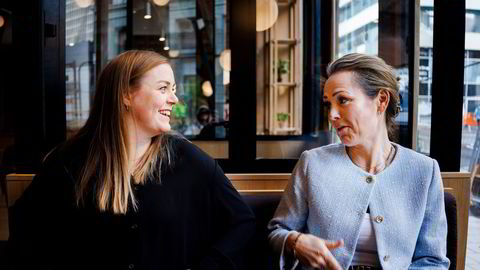 Uttalelsene fra Høyres nestleder Tina Bru (til venstre) og stortingsrepresentant Linda Hofstad Helleland i DN 2. mai er potensielt ødeleggende for Norges renommé, norsk økonomi og norske arbeidsplasser, ifølge Trygve Slagsvold Vedum.