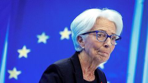 Den europeiske sentralbanken har nå kuttet renten tre ganger i år. Her er sentralbanksjef Christine Lagarde.