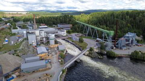 I Treklyngen Industripark planlegges det en stor fabrikk som skal produsere 300.000 tonn fibermasse til emballasje, kartong og hygienepapir. Men Miljødirektoratet setter foten ned.