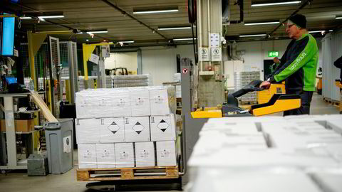 Netthandel og «just in case» heller enn «just in time» driver opp etterspørselen etter lager, skriver Kari Due-Andresen. Her Brings lager på Berger i Lillestrøm kommune.