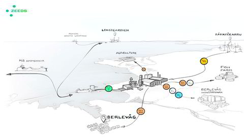 Green Ammonia Berlevåg AS i Finnmark har planer om å bruke vindkraft til å lage ammoniakk. Det kan bli Norges første komplette, kommersielle verdikjede for grønn ammoniakk.