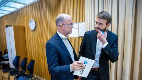 Min dør står alltid åpen for NHO, skriver næringsminister Jan Christian Vestre, her sammen med NHO-sjef Ole Erik Almlid (til venstre).