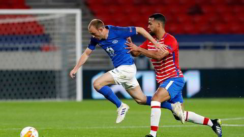 Forrige Europa-cupsesong var god for Norge, der vi først og fremst på grunn av Moldes strålende innsats var den 12. beste nasjonen i Europa, skriver artikkelforfatterne. Moldes Fredrik Aursnes her i aksjon under kampen mot Granada i mars i år.