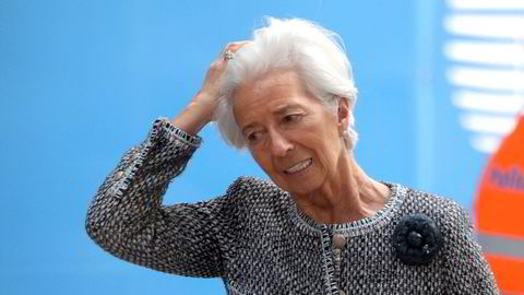 ECB-sjef Christine Lagarde må håndtere en fortsatt høy inflasjon.