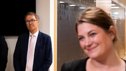 Kongsberggruppen-styreleder Eivind Reiten var kalt inn på teppet hos næringsminister Cecilie Myrseth 3. juni.