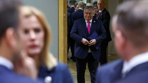 Ungarns statsminister Viktor Orban tok seg en kaffepause. I mellomtiden ble de andre EU-lederne enige om Europas fremtid.