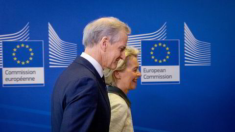 Jusen må styre i vårt forhold til EU, men ikke styre alene, ifølge kronikkforfatteren. Europakommisjonens president Ursula von der Leyen tar i mot statsminister Jonas Gahr Støre i Brussel i februar i fjor.