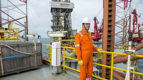 Maersk Drilling-sjef Jørn Madsen vil spille en rolle i konsolideringen av riggbransjen, men understreker at det ikke blir noen spekulative oppkjøp – eller «lottokuponger.» Her om bord den oppjekkbare riggen Maersk Invincible på Valhall-feltet helt sør på norsk sokkel i oktober 2019.