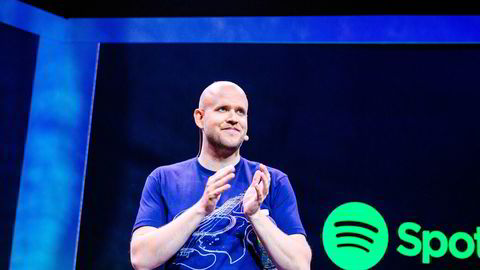 Sverige har lykkes med å skape såkalte enhjørninger, som Spotify. Det kan ikke Norge skryte av, skriver kronikkforfatterne. Her Spotify-gründer Daniel Ek.