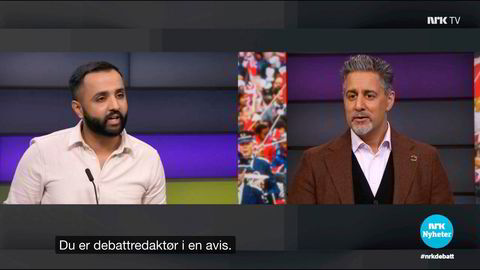 Å frasi seg det norske er å frasi seg muligheter og fellesskap, skriver Abid Raja, som her diskuterer med Ahmed Fawad Ashraf, debattredaktør i Avisa Oslo, på NRK.