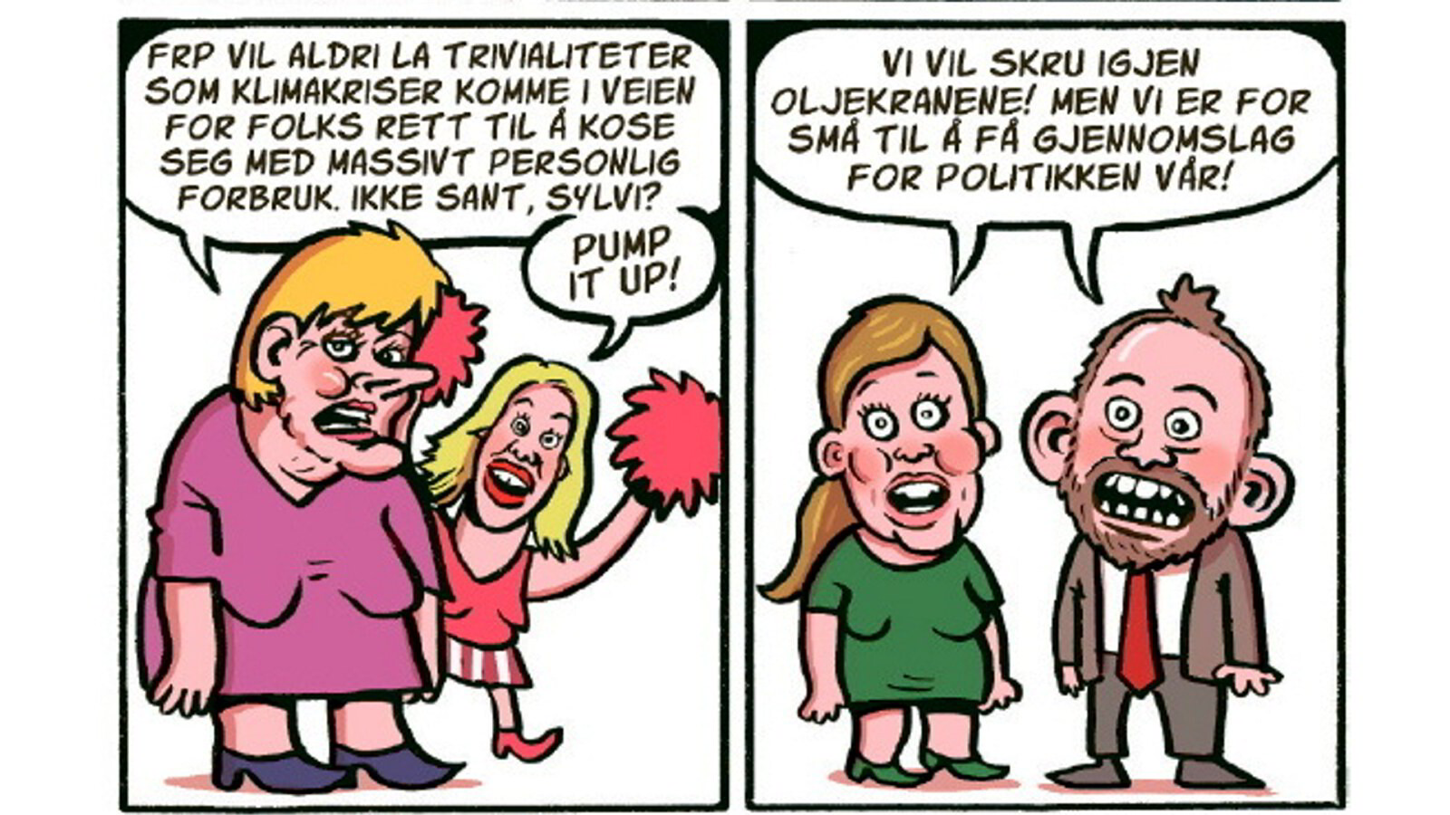 Satire, krig og tragikomedie i rutene