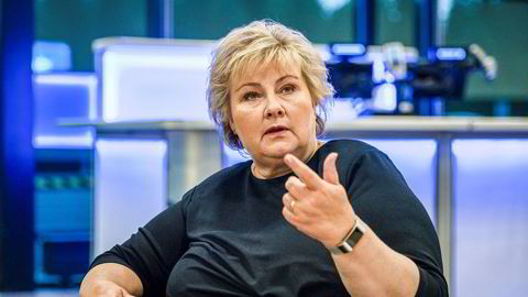 Statsminister Erna Solberg (H) kom ikke i mål med sine planer om færre og større kommuner.