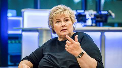 Statsminister Erna Solberg (H) kom ikke i mål med sine planer om færre og større kommuner.