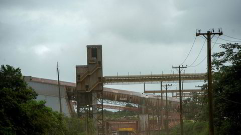Fra Hydros aluminaraffineri Alunorte i delstaten Pará i Brasil. Bildet ble tatt i 2018.