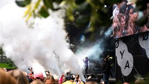 Rapgruppen Migos var blant opptredenene under Øyafestivalen i 2017.