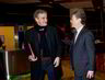 SPISTE FROKOST. Jonas Gahr Støre og Jeffrey Sachs på Radisson Blu i Oslo Sentrum.