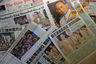 Thailandske aviser er dekket av nyheten om kong Bhumibols død fredag.