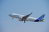 Det nye flyet Airbus A320neo tok av fra flyplassen i Toulouse i Frankrike 25. september 2014.
