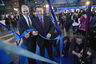 SAS-sjef Rikard Gustafson (til venstre) og Christopher Buckley, regionsjef Europa i Airbus gjør flyet tilgjengelig for pressen.