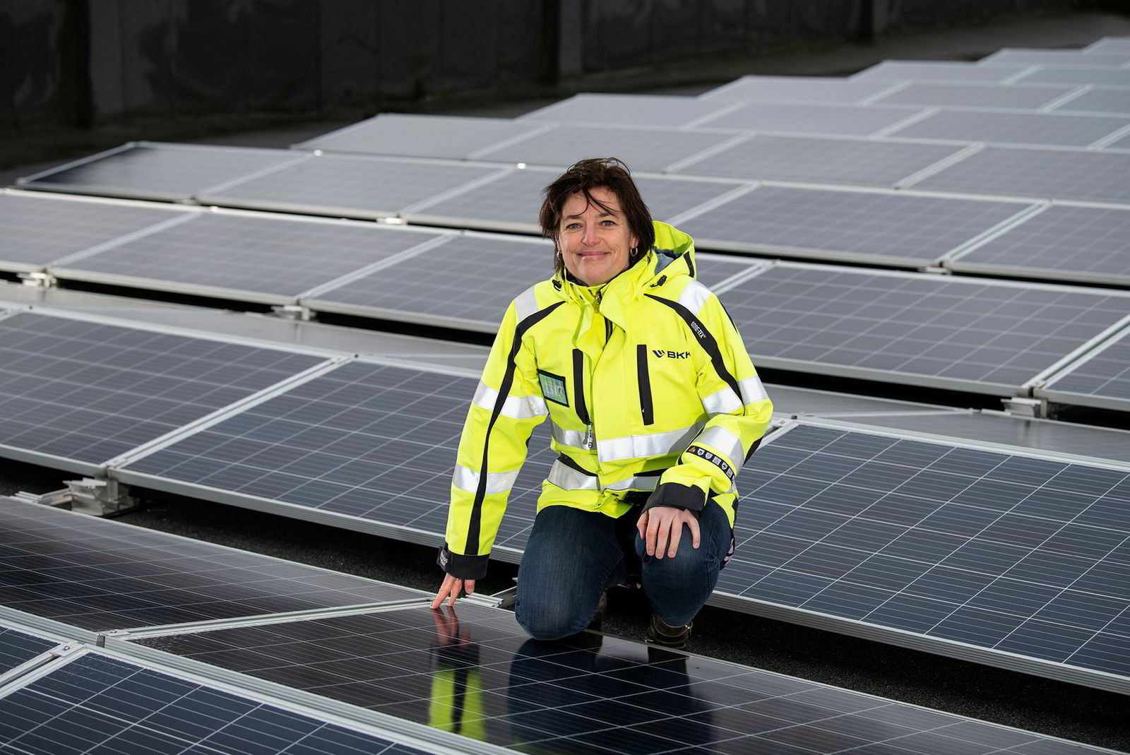 BKKs Anne Jordal planlegger et mikronett med solproduksjon i Loddefjord i Bergen.