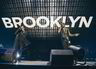 Rapperen Jay-Z (tv) og Fabolous lpå scenen på Tidal-konserten.