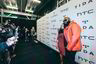 Modell Lira Galore med sin forlovede, rapper Rick Ross, på den røde løperen til Tidal.