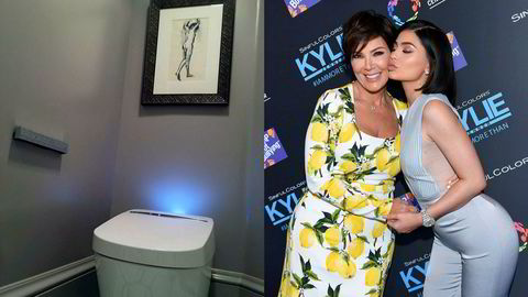 Kris og Kylie Jenner har en bidet til 100.000 kroner (t.v).
