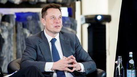 Elon Musk har store planer for Hyperloop-toget. Her fra da han deltok på en konferanse i Oslo.