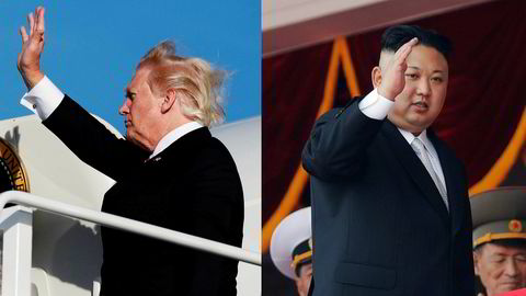 President Donald Trump og Nord-Koreas leder Kim Jong-un.