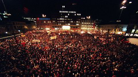 1. februar 2001 deltok over 40.000 mennesker i et fakkeltog i Oslo til minne om Benjamin Hermansen, som ble drept 26. januar samme år.