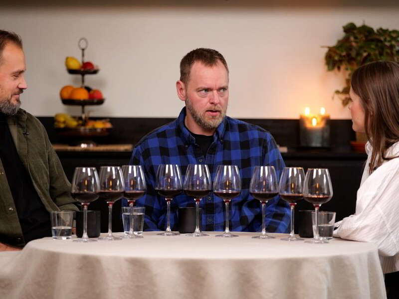 Espen Nersveen, Tore Sagen og Anne Rokkan blindsmaker vin: Piemonte ...