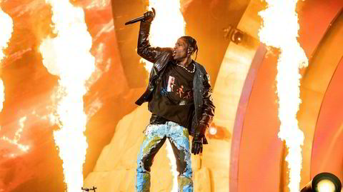 Jacques Bermon Webster II, bedre kjent som rapperen Travis Scott, her under Astroworld-festivalen i november 2021, da ti fans døde som følge av press foran scenen.