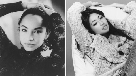 Strike a pose: Sade Adu (til venstre) i 1985 og Beatrice «Beabadoobee» Laus i 2024.