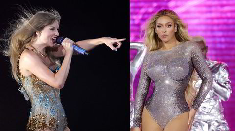 Taylor Swift (til venstre) og Beyoncé er ikke bare popens mest betydningsfulle artister, men også merkevarer som omsetter gigantiske summer. Turneene deres gir store økonomiske utslag for byene som besøkes, men Norge styrer de utenom.