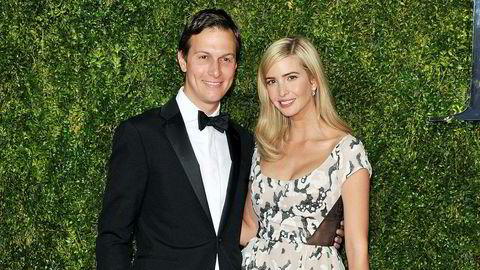 Jared Kushner og Ivanka Trump på rød løper.