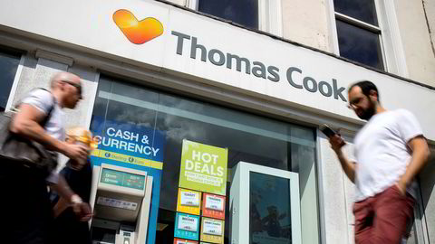 Konkurs for noen kan gi cash til andre. Her et Thomas Cook-reisebyrå i London.