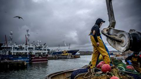Jason Browne har vært fisker siden han var seksten år. Nå er han 28 og fortsatt til sjøs. Han er redd fiskerne blir solgt billig når Storbritannia skal bli enige med EU etter brexit. På havnen i Peterhead klargjør han båten til neste tur.